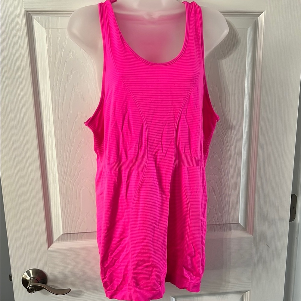 Zyia Hot pink copper charged tank L